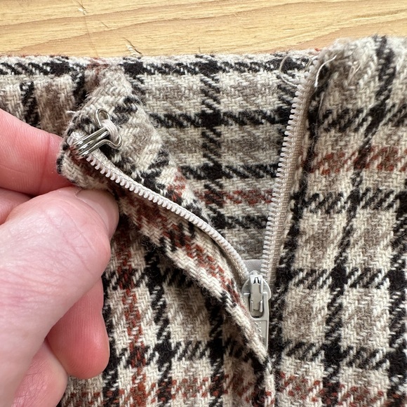 Stunning Vintage Wool midi Skirt US 6P - Picture 5 of 8